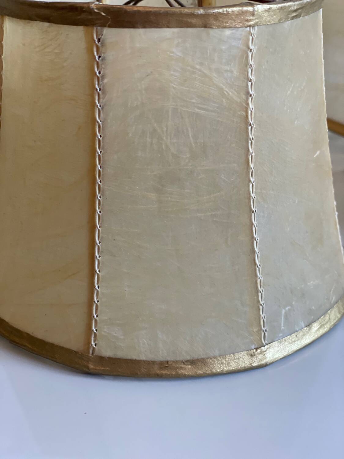 7 leather lampshades, 1960-1970