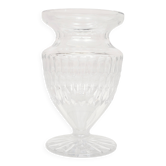 Vase en cristal taillé de grande taille des années 1960, Belgique