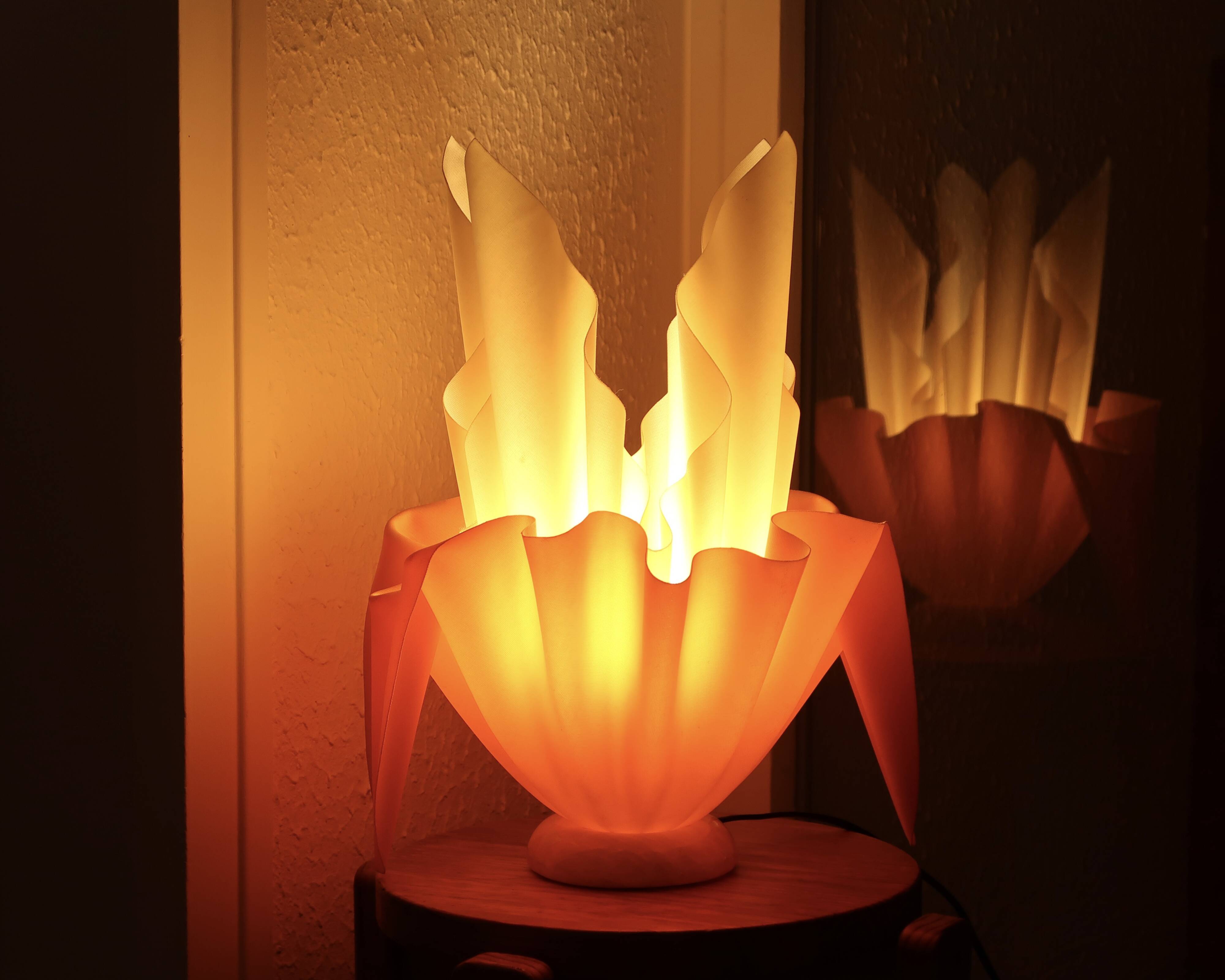 Georgia Jacob Crumpled Lamp, 1980s