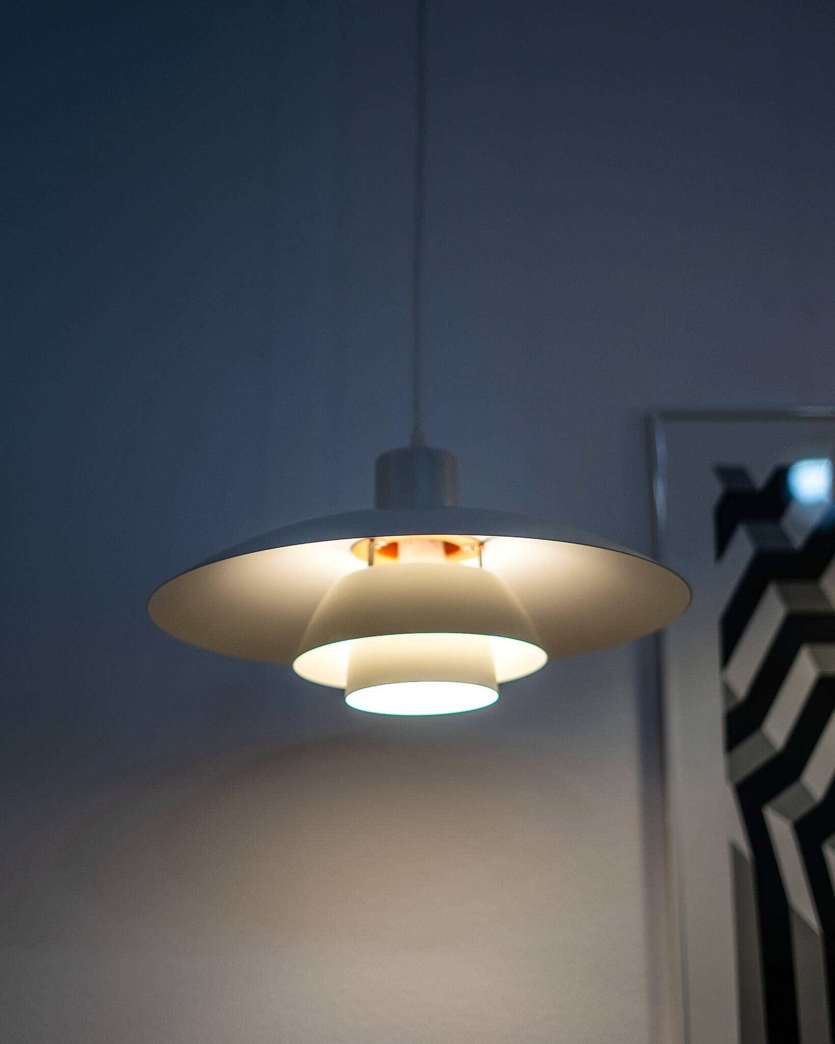 White PH 4/3 Pendant Lamp by Poul Henningsen for Louis Poulsen