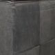 Fauteuil design vintage en cuir gris des années 1970