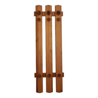 Pine wall coat rack