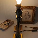 Pair of Lamp Feet in XXth Bronze