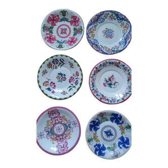 6 dessert plates English porcelain
