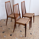 Scandinavian teak chair and rope