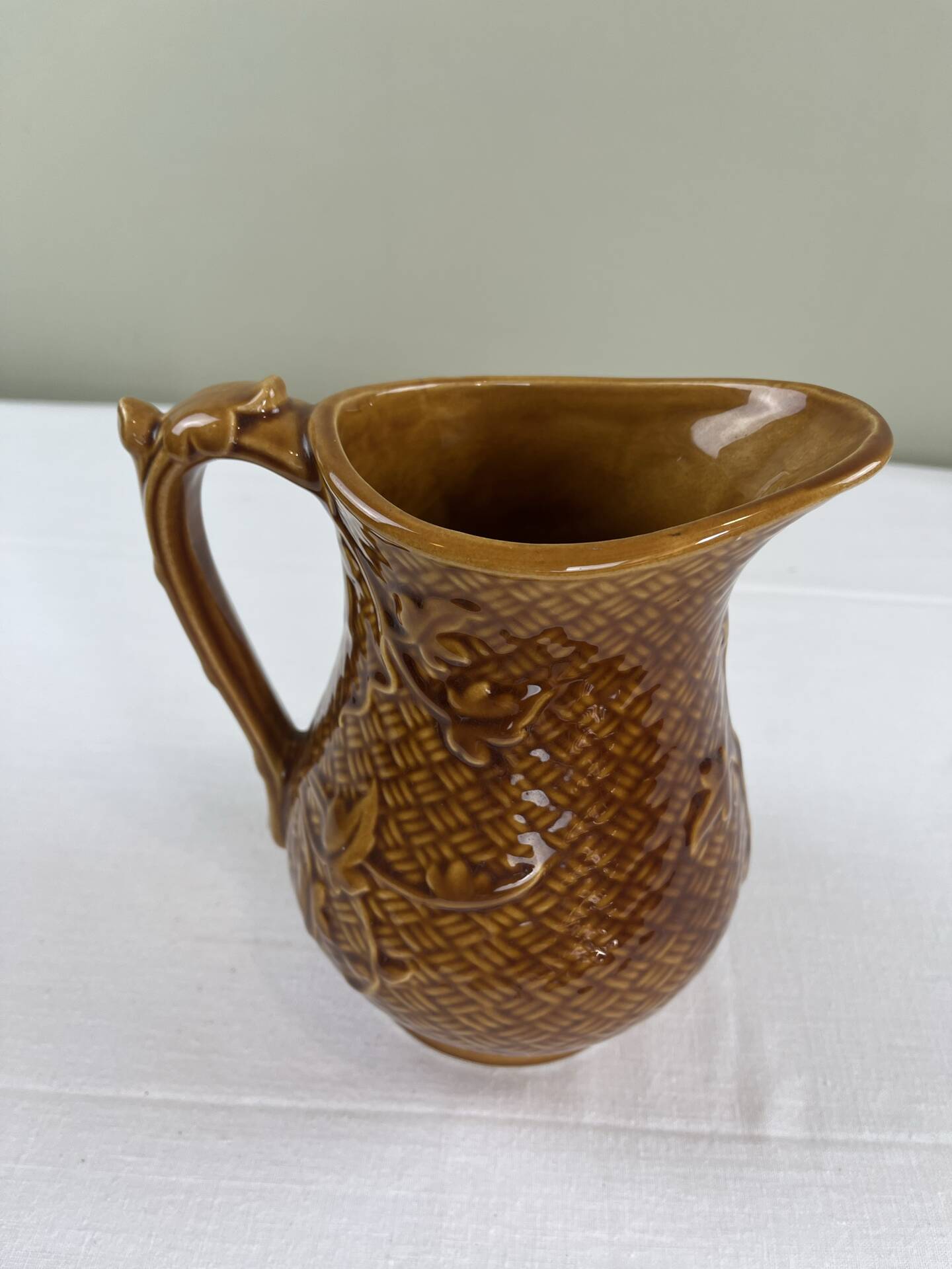 Old Sarreguemines pitcher
