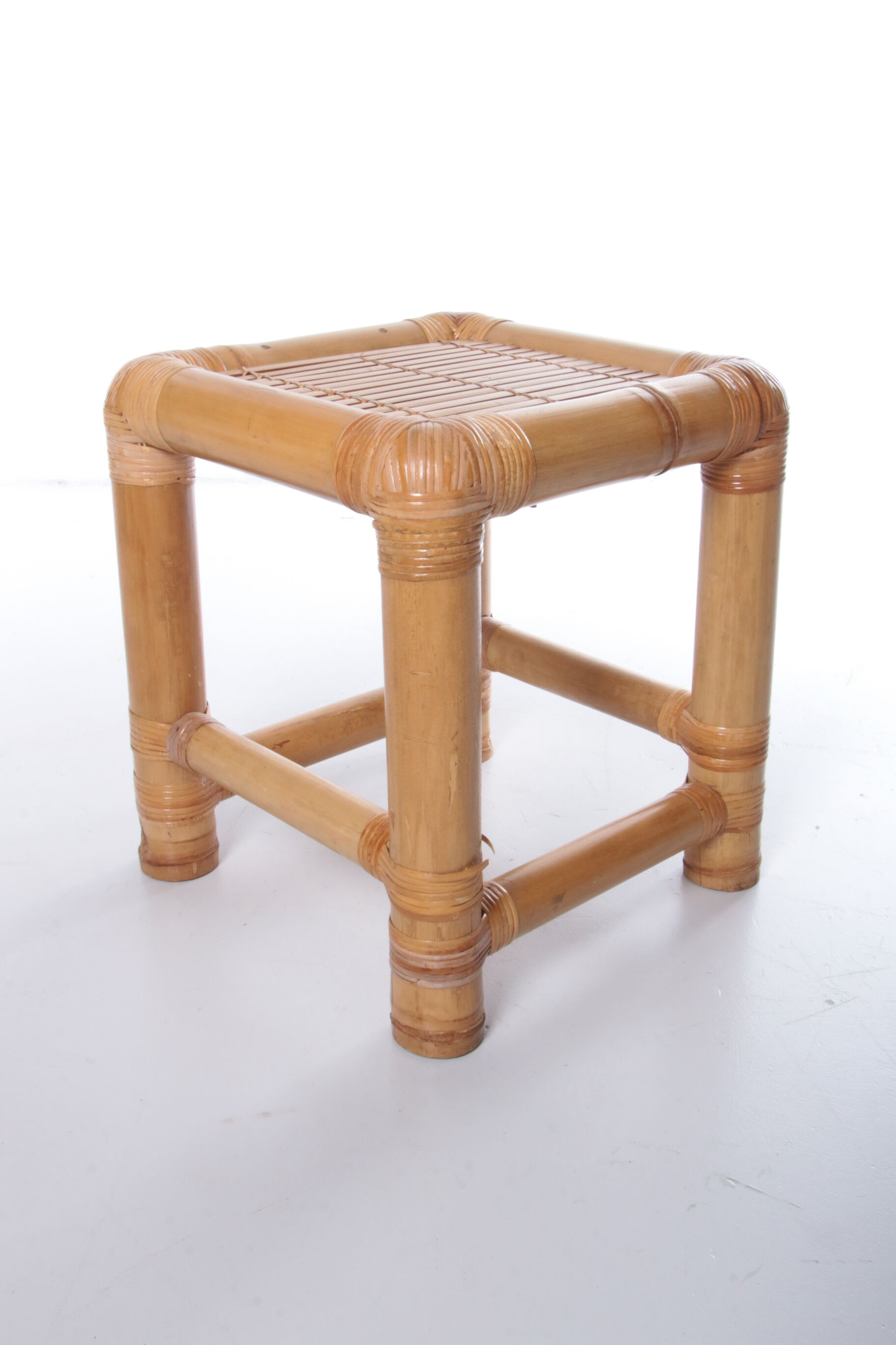 Vintage faux bamboo dressing table 'natural beauty' 1980s France