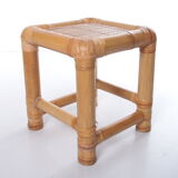 Vintage faux bamboo dressing table 'natural beauty' 1980s France