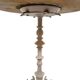 Antique French Cast Iron Side Table with marble top, circa 1890