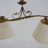 1970s italian brass pendant light
