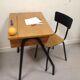 Ensemble bureau et sa chaise d'internat