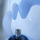 1970s Toni Zuccheri 'Membrane' Blue Murano Glass & Chrome Table Lamp