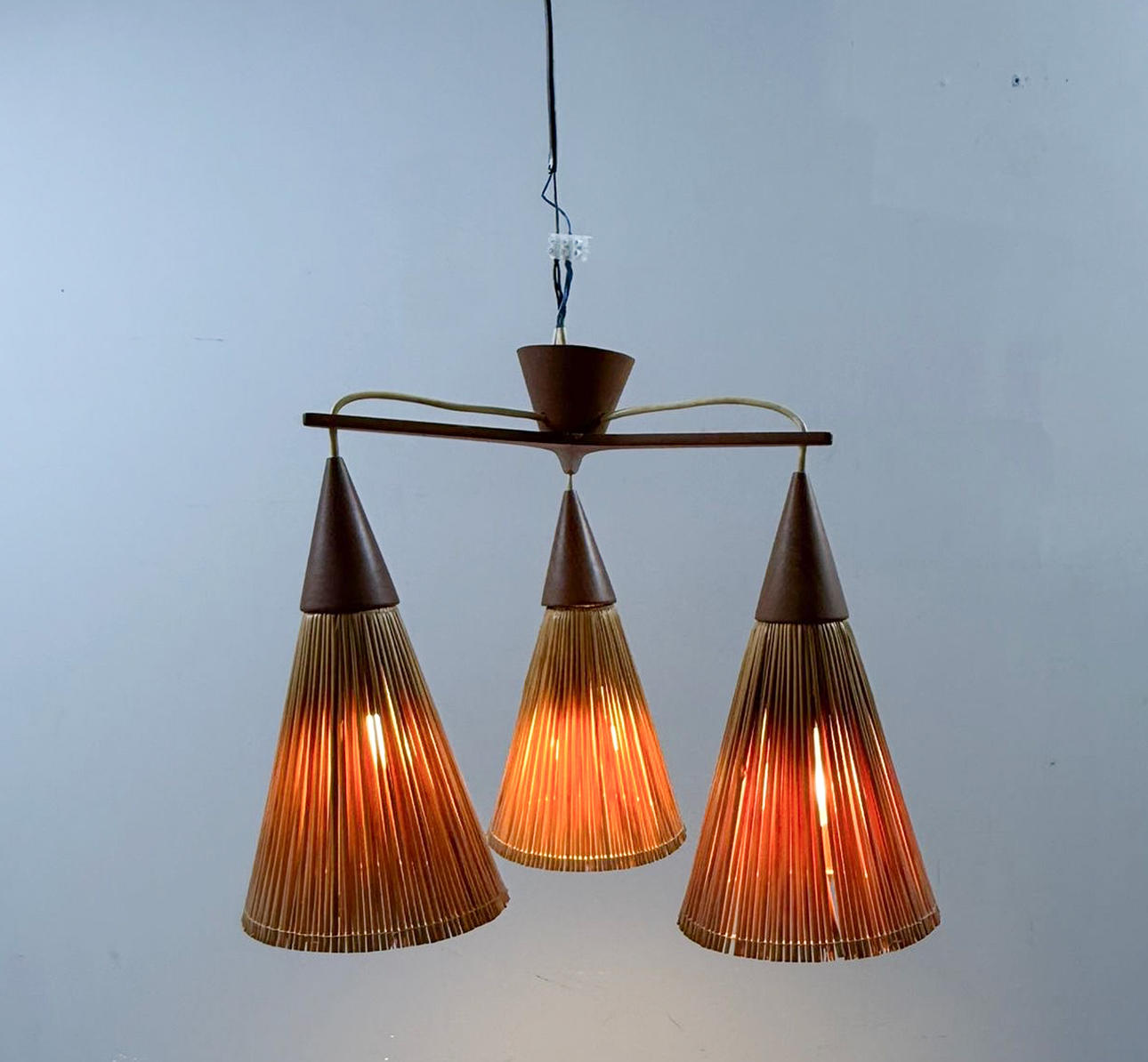 IB Fabiansen for Fog & Mørup, large ceiling lamp/pendant, 1960s, Denmark.