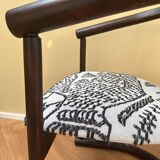 Chinese style chair, renovated & upholstered with Tigermountain by Dedar