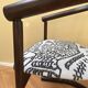 Chinese style chair, renovated & upholstered with Tigermountain by Dedar