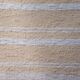 Tapis artisanal tissé main en coton recyclé - Crème et blanc