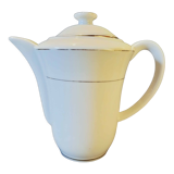 Coffee maker white porcelain gold border Snake porcelain