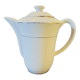 Coffee maker white porcelain gold border Snake porcelain