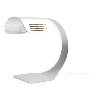 Lampe de table Colomba en aluminium brossé par Walter & Moretti, années 1970