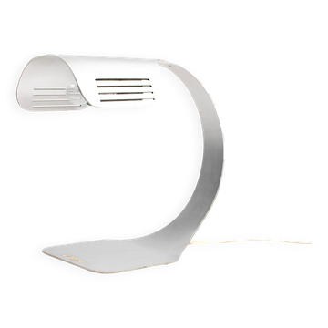 Colomba brushed aluminum table lamp by Walter & Moretti, 1970s