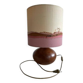 Solid olive wood lamp base