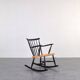Chaise à bascule suédoise du milieu du siècle, années 1960.