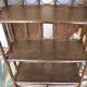 Rattan, cane and bamboo shelf/bookcase