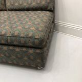 Low Tuxedo Two Seater Sofa On Wheels Mid Century Modern Settee 1960s Multicolour