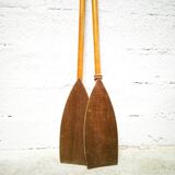 Paire de rames anciennes en en bois