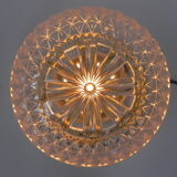 Vintage ceiling lamp with glass shade