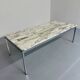 Florence Knoll 70s vintage metal marble coffee table