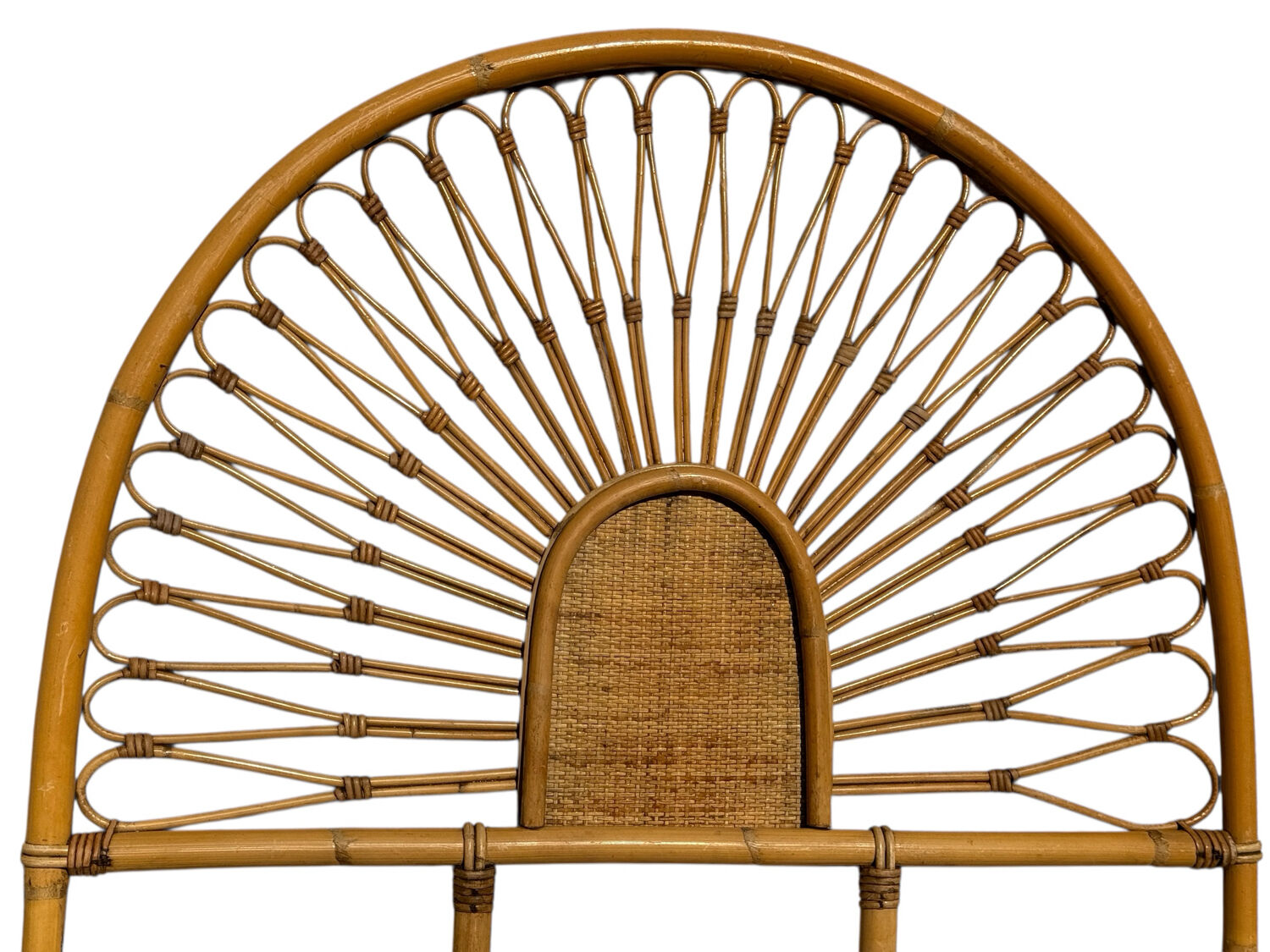 Rattan headboard, France, 1960s