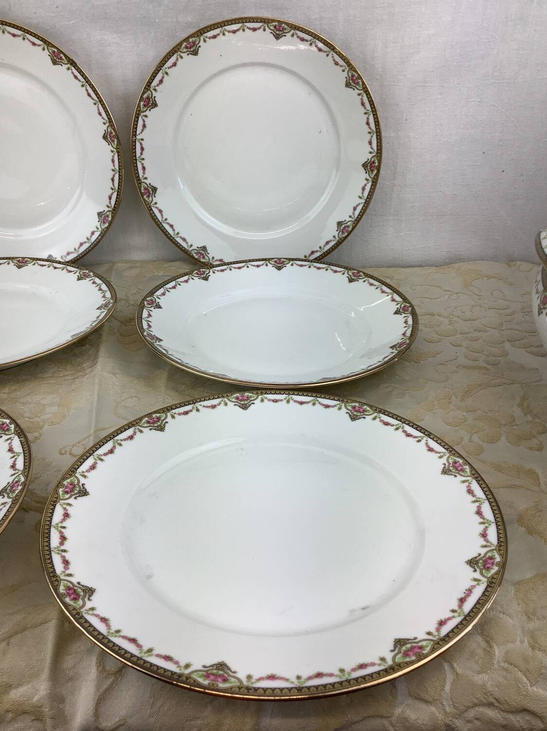 6 Limoges porcelain dinner plates