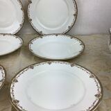 6 Limoges porcelain dinner plates