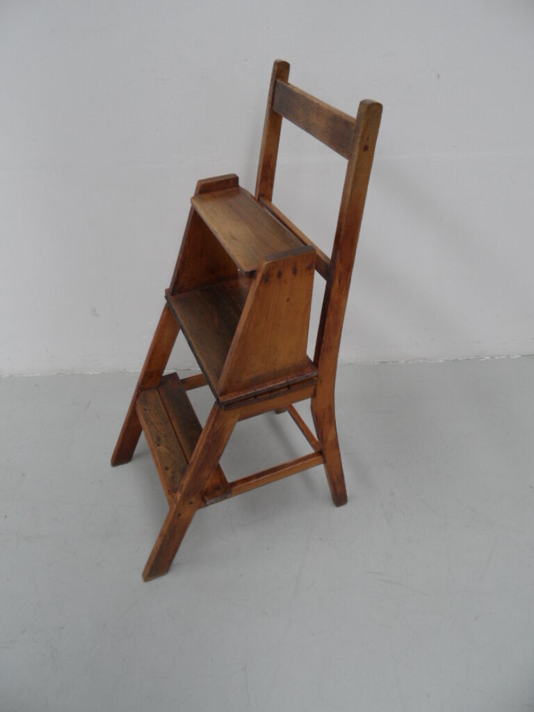 Antique library stairs / chair