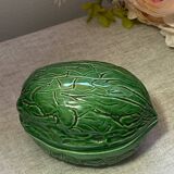 Ceramic nut-shaped candy box