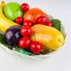 Vintage Italian ceramic fruit basket from the mid-20th century, 1980s.