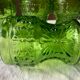 Green orangeade glasses, Italy, 1970s