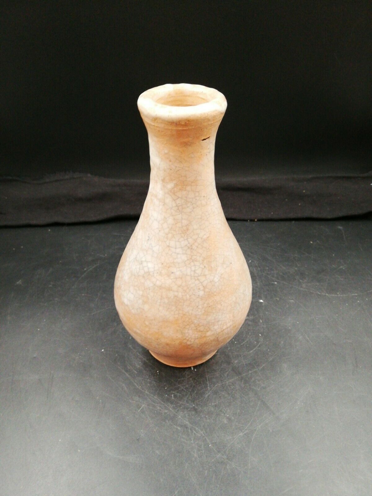 Vallauris cracked sandstone signed Augustus dated 1959