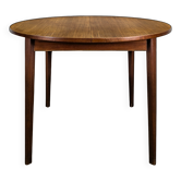Scandinavian teak table with extension.