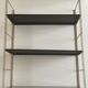 Black brown metal String Shelf