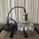 Pendant light with vintage globe