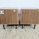 A pair of side cabinets, designed by Günter Renkel for REGO / Twen, Germany