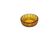 Art Deco salt cellar, orange glass, Ząbkowice, Poland, 1930s.