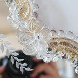 Venetian mirror in Murano glass 1950