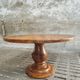 Table ronde ancienne en noyer 140 cm