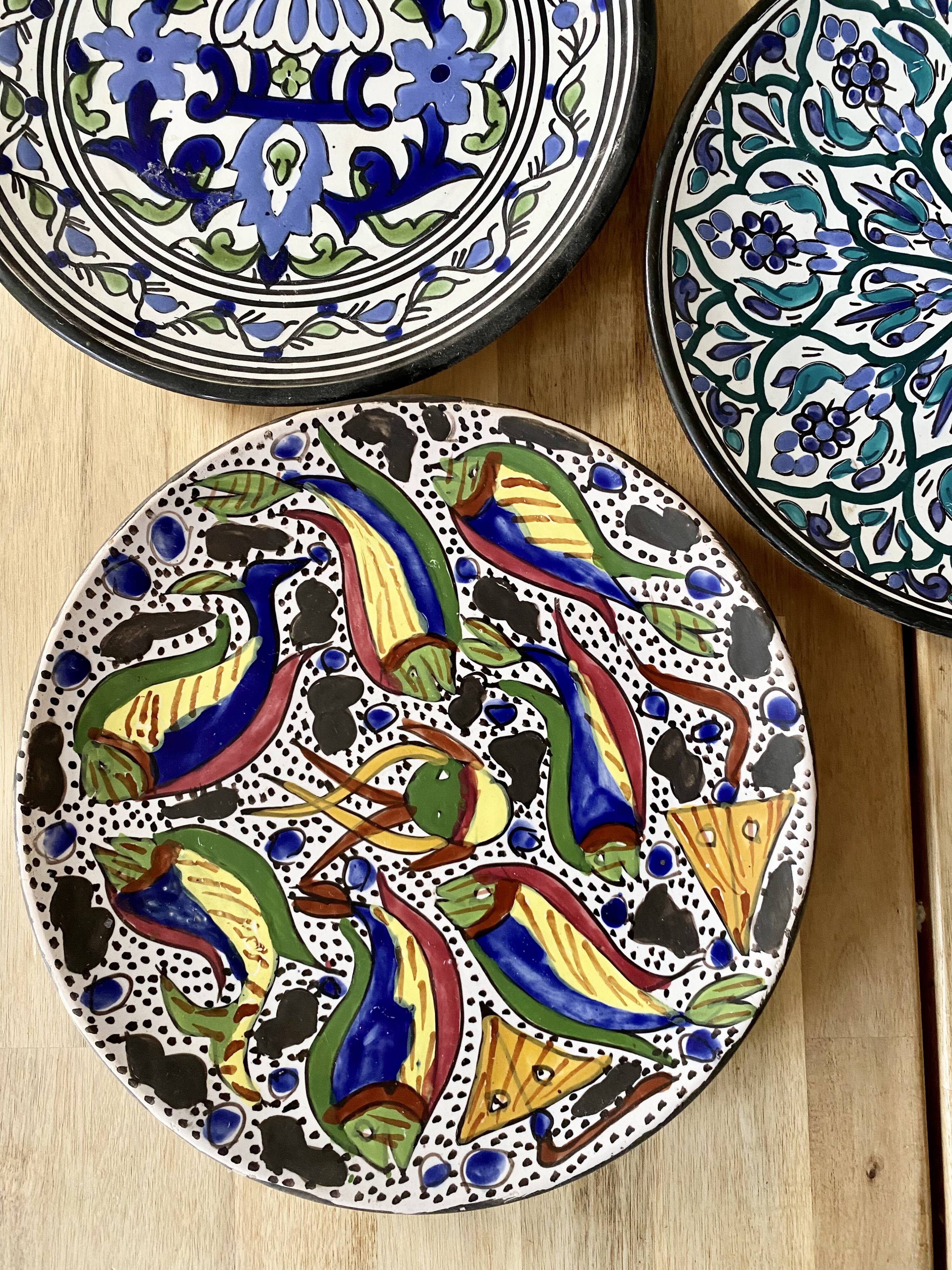Handmade Moroccan plates
