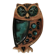 Owl, vintage ceramic wall plaque, Laholm, Sweden, 1970s