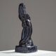 Sculpture de sirène en céramique bleue, 1920