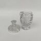 Moulded crystal mustard pot, first part of the 20th century.